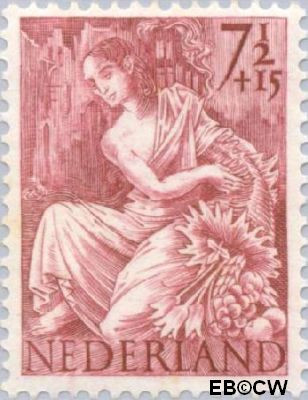 Nederland NL 0452 1946 Nationale-hulpzegel Gebruikt 7½+15