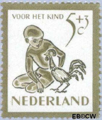 Nederland NL 0564 1950 Kind en dieren Ongebruikt 5+3