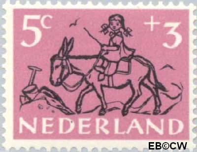 Nederland NL 0597 1952 Kind en dier Ongebruikt 5+3