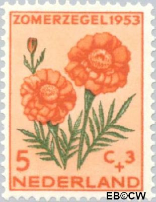 Nederland NL 0603 1953 Bloemen Gebruikt 5+3