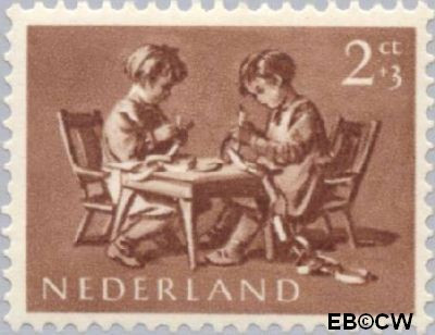 Nederland NL 0649 1954 Opvoeding en leren Ongebruikt 2+3