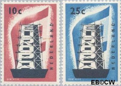 Nederland NL 0681#682 1956 Europa in de stijgers Ongebruikt