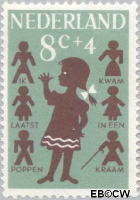 Nederland NL 0804 1963 Kinderrijmpjes Gebruikt 8+4