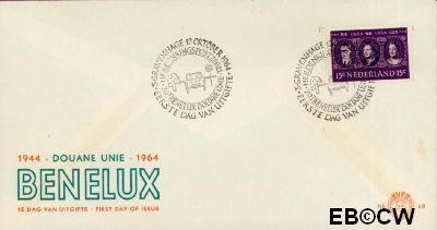 Nederland NL 0E68 1964 Benelux FDC zonder adres