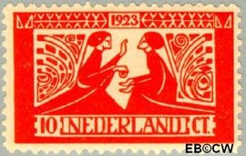 Nederland NL 135 1923 Tooropzegels Gebruikt 10+5