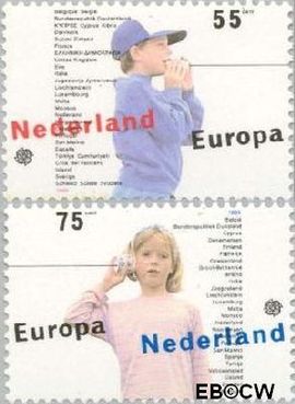 Nederland NL 1428#1429 1989 C.E.P.T.- Kinderspelen Postfris