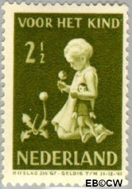 Nederland NL 375 1940 Kind met bloemen Gebruikt 2½+2½