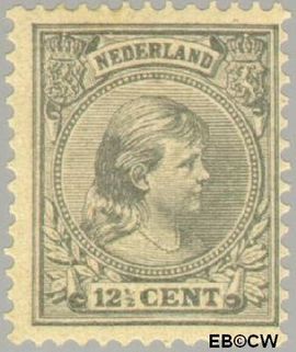 Nederland NL 38 1891 Koningin Wilhelmina- 'Hangend haar' Gebruikt 12½