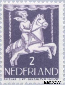 Nederland NL 469 1946 Kind in draaimolen Gebruikt 2+2