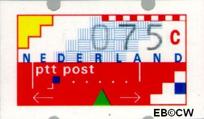 Nederland NL ATM8 1989 Opgedrukte waarde Gebruikt 75