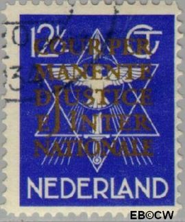 Nederland NL D12 1934 Cour Permanente de Justice Gebruikt 12½