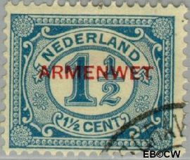Nederland NL D8 1913 Armenwet Gebruikt 1½