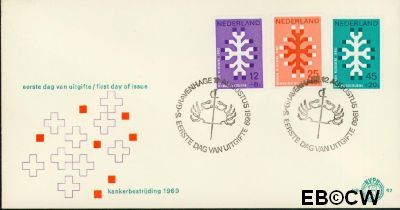 Nederland NL E097 1969 Kankerbestrijding FDC zonder adres