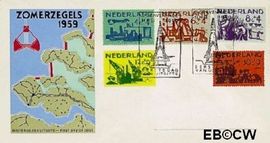 Nederland NL E38 1959 Deltawerken FDC zonder adres