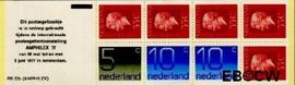 Nederland NL PB22b 1977 5x55 Juliana Regina, 1x5 en 2x10 cijfer Crouwel Postfris