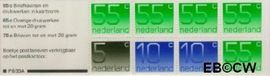 Nederland NL PB33a 1986 1x5, 2x10, 5x55 cijfer Crouwel Postfris