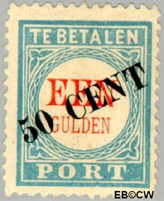 Nederland NL PT28 1906 Portzegel Gebruikt 50 op 100