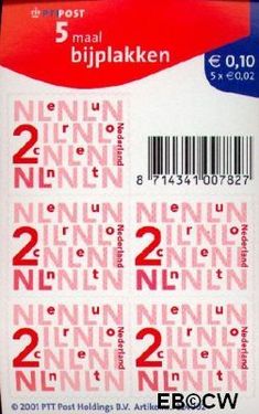 Nederland NL V2034Ba 2002 Bijplakzegels Postfris 2