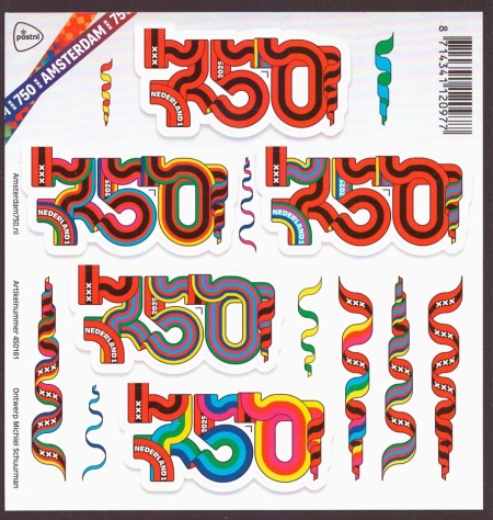 Nederland NL V4252#4256 2023 750 jaar Amsterdam Postfris