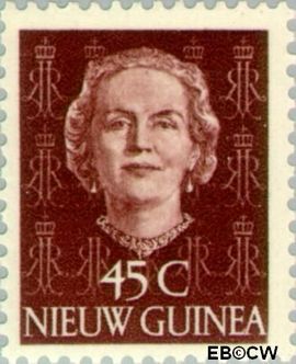 Nieuw-Guinea NG 15 1950 Type 'En Face' Gebruikt 45