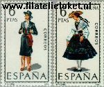 SPA 1738#1739 Postfris 1968 Klederdrachten