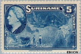 Suriname SU 226 1945 Wilhelmina en landschappen Gebruikt 5