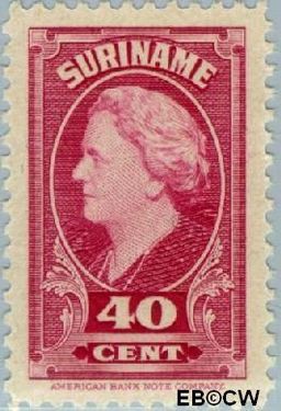 Suriname SU 236 1945 Koningin Wilhelmina Gebruikt 40