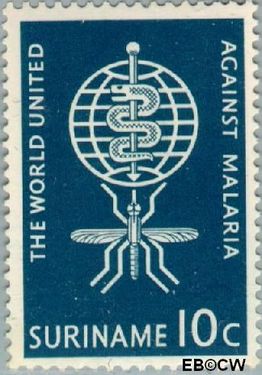 Suriname SU 385 1962 Werk World Health Organisation Gebruikt 10