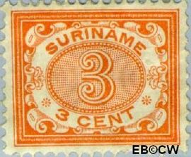 Suriname SU 45 1902 Drukwerkzegel Gebruikt 3