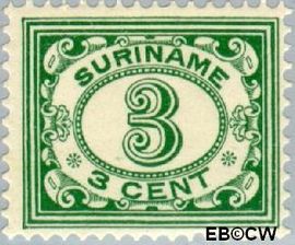 Suriname SU 75 1913 Drukwerkzegel Gebruikt 3