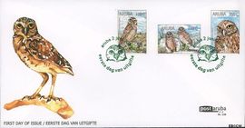 Aruba AR E138 2008 Uilen FDC zonder adres