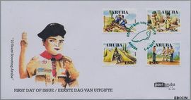 Aruba AR E153 2010 Scouting Aruba FDC zonder adres