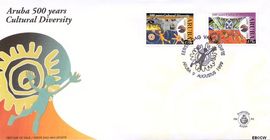 Aruba AR E82 1999 Culturele diversiteit FDC zonder adres