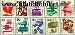 Bundesrepublik BRD 694#703  1971 Voorkoming ongevallen  Postfris