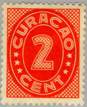 Curaçao CU 155 1942 Indische druk 2 Ongebruikt
