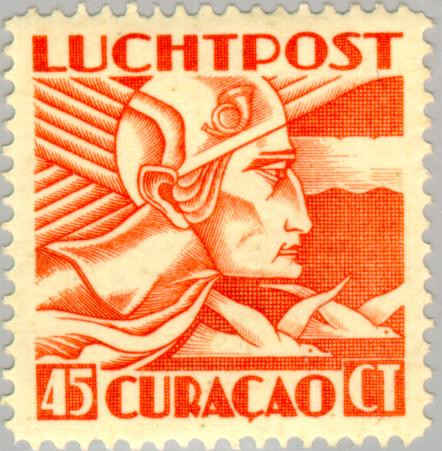 Curaçao CU LP11 1931 Luchtrecht 45 Gebruikt