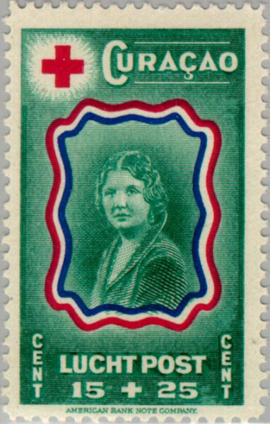 Curaçao CU LP46 1944 Nederlandsche Roode Kruis 15+25 Gebruikt