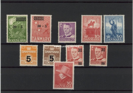 Denemarken DEN1955 Complete jaargang Denemarken 1955 Postfris