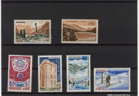 Frans Andorra ANF1965 Complete jaargang Frans Andorra 1965 Postfris