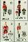 Gibraltar gib 279#282  1971 Militaire uniformen  Postfris