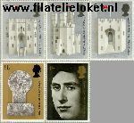 Groot-Brittannië grb 522#526  1969 Prins Charles  Postfris