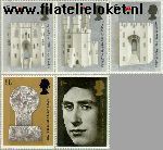 Groot-Brittannië grb 522#526  1969 Prins Charles  Postfris