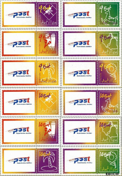 Ned. Antillen NA 1458a#1459f ** Persoonlijke postzegels Postfris