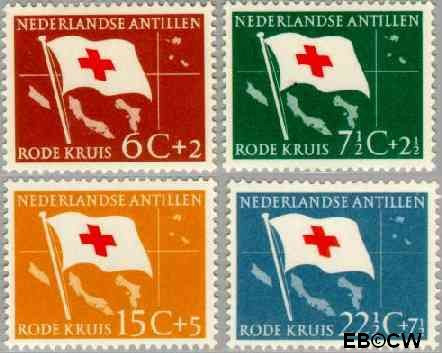 Ned. Antillen NA -293#296 ** Rode Kruis en Ned. Antillen Postfris