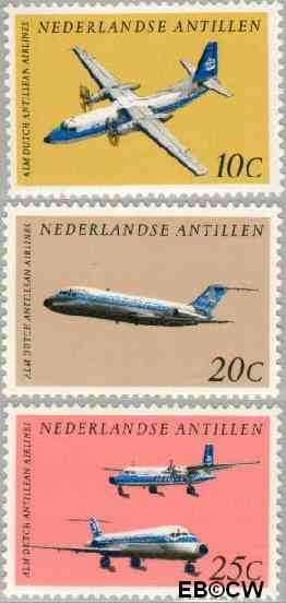 Ned. Antillen NA -404#406 ** Vliegtuigen Postfris