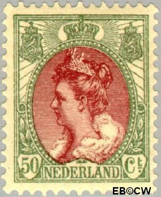 Nederland NL 0074 1899 Koningin Wilhelmina- 'Bontkraag' Gebruikt 50