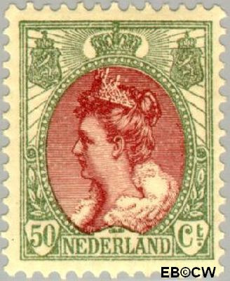 Nederland NL 0074 1899 Koningin Wilhelmina- 'Bontkraag' Ongebruikt 50