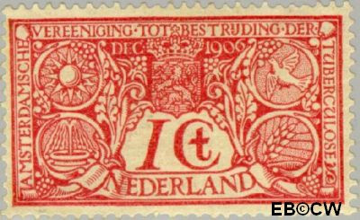 Nederland NL 0084 1906 Tuberculosebestrijding Gebruikt 1+1