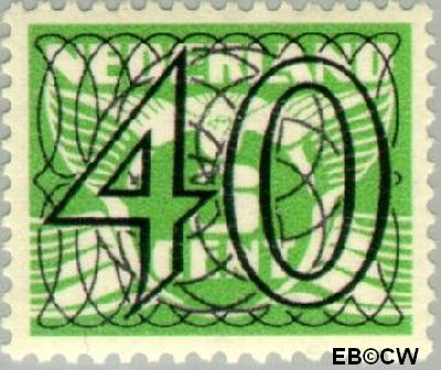 Nederland NL 0366 1940 Cijfer type 'Guilloche' of ' tralie' Postfris 40