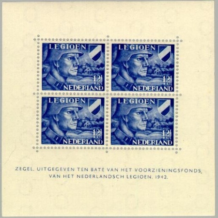 Nederland NL 0403B 1942 BLOK Voorzieningsfonds Nederlands legioen Ongebruikt